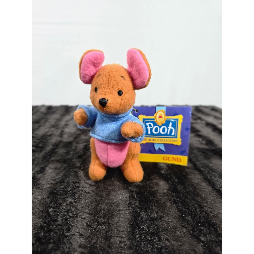 Gund Disney Winnie the Pooh 100 Acre Collection Roo Plush Blue Sweater NWT